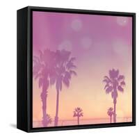Palm Trees in California-Myan Soffia-Framed Stretched Canvas