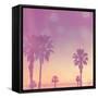 Palm Trees in California-Myan Soffia-Framed Stretched Canvas