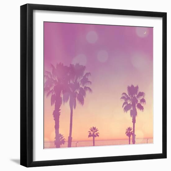Palm Trees in California-Myan Soffia-Framed Photographic Print
