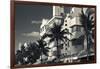 Palm trees in front of art Deco hotels, Ocean Drive, South Beach, Miami Beach, Miami-Dade County...-Panoramic Images-Framed Photographic Print