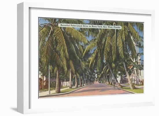 Palm Trees, Key West, Florida-null-Framed Art Print