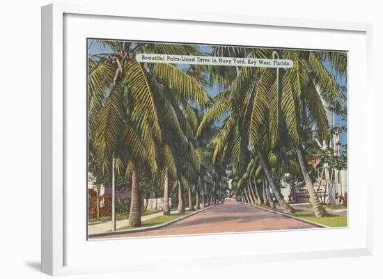 Palm Trees, Key West, Florida-null-Framed Art Print