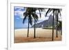 Palm Trees on Ipanema Beach-George Oze-Framed Photographic Print