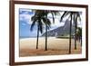 Palm Trees on Ipanema Beach-George Oze-Framed Photographic Print