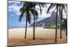 Palm Trees on Ipanema Beach-George Oze-Mounted Photographic Print