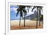 Palm Trees on Ipanema Beach-George Oze-Framed Photographic Print