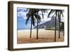 Palm Trees on Ipanema Beach-George Oze-Framed Photographic Print