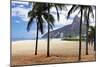 Palm Trees on Ipanema Beach-George Oze-Mounted Photographic Print