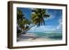 Palm Trees on the Beach, Bora Bora, Society Islands, French Polynesia-null-Framed Photographic Print