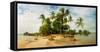 Palm Trees on the Beach in Morro De Sao Paulo, Tinhare, Cairu, Bahia, Brazil-null-Framed Stretched Canvas