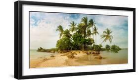 Palm Trees on the Beach in Morro De Sao Paulo, Tinhare, Cairu, Bahia, Brazil-null-Framed Photographic Print