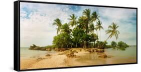 Palm Trees on the Beach in Morro De Sao Paulo, Tinhare, Cairu, Bahia, Brazil-null-Framed Stretched Canvas