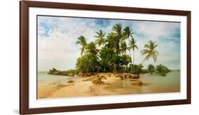 Palm Trees on the Beach in Morro De Sao Paulo, Tinhare, Cairu, Bahia, Brazil-null-Framed Photographic Print