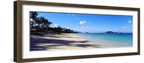 Palm Trees on the Beach, Lanikai Beach, Oahu, Hawaii, USA-null-Framed Photographic Print