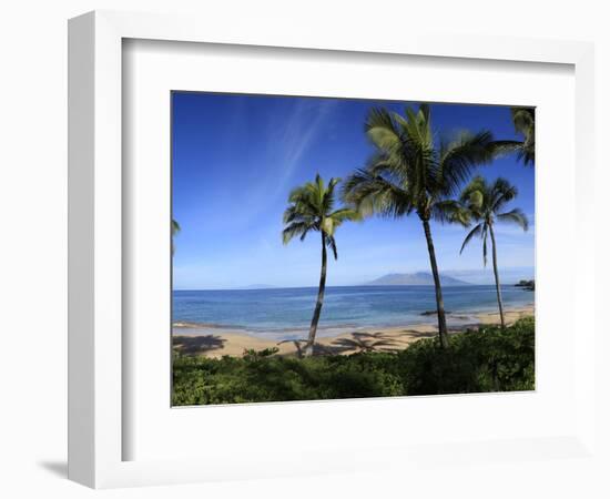 Palm Trees on the Beach, Maui, Hawaii, USA-null-Framed Photographic Print