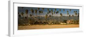 Palm Trees on the Beach, Santa Barbara, California, USA-null-Framed Photographic Print