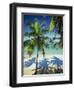 Palm Trees on Tropical Beach, Dominican Republic, West Indies, Caribbean, Central America-Harding Robert-Framed Photographic Print