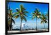 Palm Trees overlooking Downtown Miami - Florida-Philippe Hugonnard-Framed Photographic Print