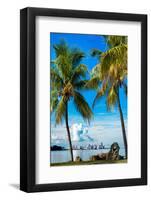 Palm Trees overlooking Downtown Miami - Florida-Philippe Hugonnard-Framed Photographic Print