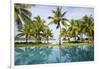 Palm Trees Reflect In The Pool At The Four Seasons Bora Bora-Karine Aigner-Framed Photographic Print