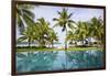 Palm Trees Reflect In The Pool At The Four Seasons Bora Bora-Karine Aigner-Framed Photographic Print