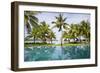 Palm Trees Reflect In The Pool At The Four Seasons Bora Bora-Karine Aigner-Framed Photographic Print