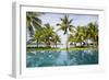 Palm Trees Reflect In The Pool At The Four Seasons Bora Bora-Karine Aigner-Framed Photographic Print