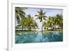 Palm Trees Reflect In The Pool At The Four Seasons Bora Bora-Karine Aigner-Framed Photographic Print
