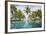 Palm Trees Reflect In The Pool At The Four Seasons Bora Bora-Karine Aigner-Framed Photographic Print