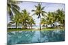 Palm Trees Reflect In The Pool At The Four Seasons Bora Bora-Karine Aigner-Mounted Photographic Print