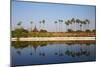 Palm Trees Reflected in the Moat of the Fortified Palace-Tuul-Mounted Photographic Print