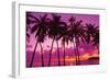 Palm Trees Silhouette Thailand-null-Framed Art Print