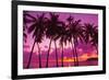 Palm Trees Silhouette Thailand-null-Framed Art Print