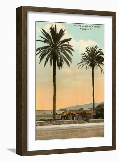 Palm Trees, Ventura-null-Framed Art Print