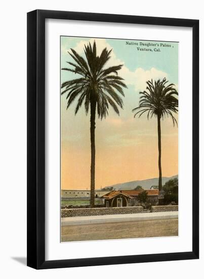 Palm Trees, Ventura-null-Framed Art Print