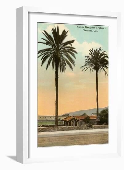 Palm Trees, Ventura-null-Framed Art Print