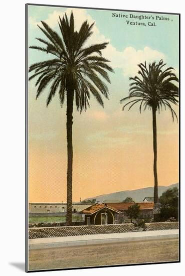 Palm Trees, Ventura-null-Mounted Art Print