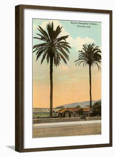 Palm Trees, Ventura-null-Framed Art Print