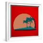 Palm Trees-berkut-Framed Art Print