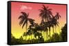 Palm Trees-Mark Ashkenazi-Framed Stretched Canvas