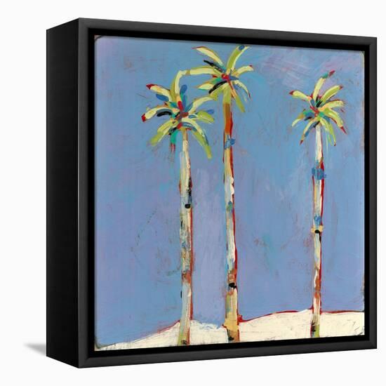 Palm Trio One-Jan Weiss-Framed Stretched Canvas