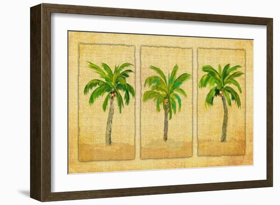 Palm Trio-Julie DeRice-Framed Premium Giclee Print