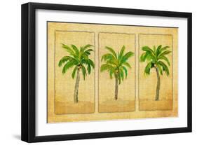 Palm Trio-Julie DeRice-Framed Premium Giclee Print