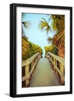 Palm Walkway I-Susan Bryant-Framed Art Print