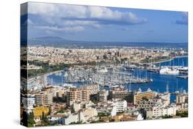 Palma De Majorca Harbor Bay from Bellver Castle-Nico Tondini-Stretched Canvas