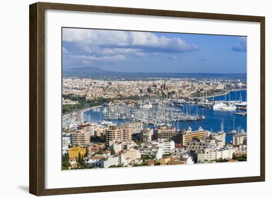 Palma De Majorca Harbor Bay from Bellver Castle-Nico Tondini-Framed Photographic Print