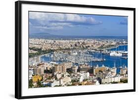 Palma De Majorca Harbor Bay from Bellver Castle-Nico Tondini-Framed Photographic Print