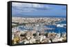 Palma De Majorca Harbor Bay from Bellver Castle-Nico Tondini-Framed Stretched Canvas