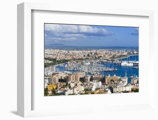 Palma De Majorca Harbor Bay from Bellver Castle-Nico Tondini-Framed Photographic Print