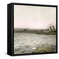 Palma (Island of Majorca, Balearics, Spain), the Suburb of Molinar Seen from the Sea, Circa 1895-Leon, Levy et Fils-Framed Stretched Canvas